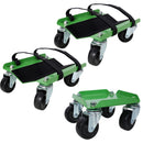 Heavy Duty Snowmobile Dolly With V Slide And Swivel Casters Steel, 1500Lbs Capacity