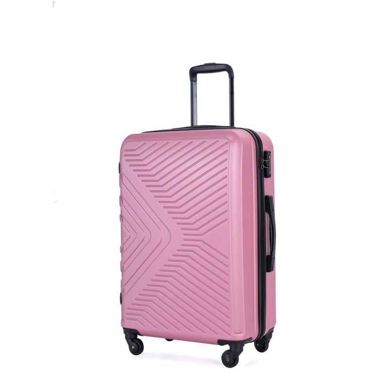 3 Piece Luggage Sets Lightweight Suitcase With Two Hooks, Spinner Wheels, Tsa Lock, Durable Hard Shell