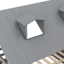 Full Size Wood Bed House Bed Frame,Gray