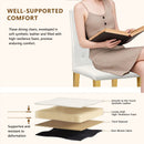 Dining Chairs With Ergonomic Buckle Backrest Comfort