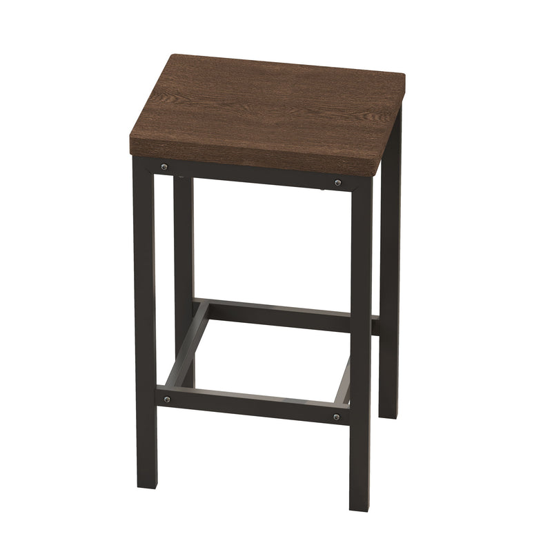 Modern Design Long Dining Table Set With 3 Stools