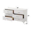 Casilda - Dresser - White Finish - Atlantic Fine Furniture Inc