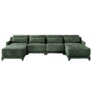 Stylish Sofa With Ottoman And Lumbar Pillows, Ergonomic Design
