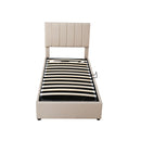 Upholstered Platform Bed With A Hydraulic Storage System