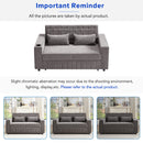 Pull-Out Sofa Bed Convertible Couch With Adjustable Backrest For Living Room