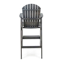 Outdoor Acacia Wood Adirondack Barstools (Set of 2)