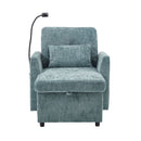 Multifunctional Chenille Recliner Sofa With Storage And Phone Bracket