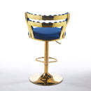 Modern Bar Chair With Iron Tube Legs, Soft Cushions And Comfortable Backrest (Set of 2)