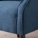 Contemporary Upholstered Club Chair With Button Tufting