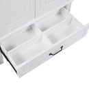 Vintage Style Bathroom Vanity With Sink, Multi Functional Storage, Soft-Closing Door