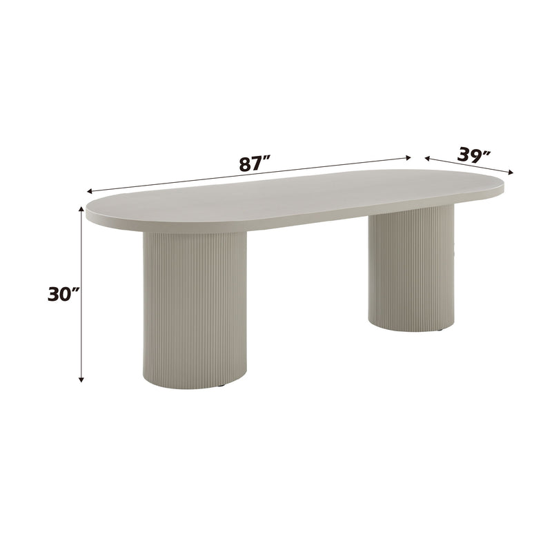 Laela - Dining Table - Bone White