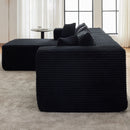 Modular Sofa With Golden Square Legs