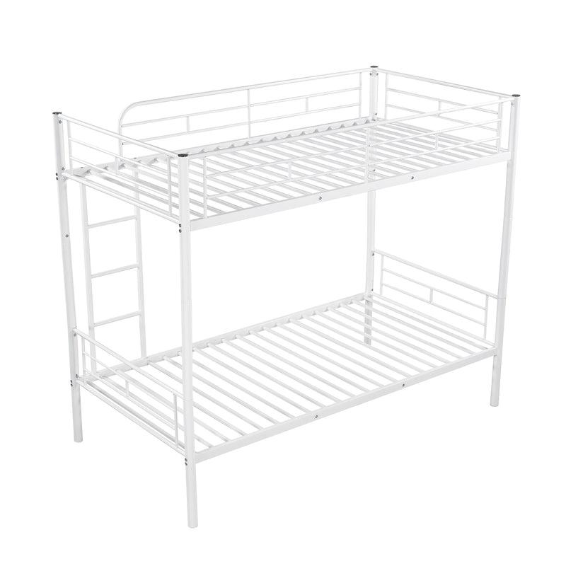 Twin Over Twin Metal Bunk Bed (White)( old sku: MF189201KAA )