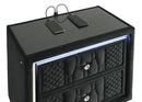 Lorient - 2-Drawer LED Nightstand With USB