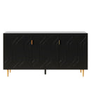 Modern TV Stand With 3 Doors And Adjustable Shelves