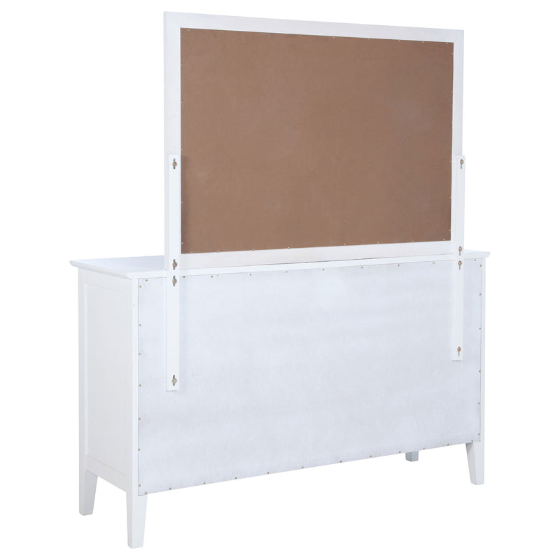 Bexhill - 10-Drawer Dresser And Mirror - White