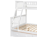 Bunk Bed With Drawers, Convertible Storage Bed