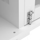 Large Dog Crate, Water Resistant Indoor Pets Furniture Double Dog Crates - Brown White