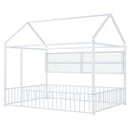 House Frame With Fence And Shelves