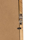 Rectangle Wood Mirror, Farmhouse Wall Decor For Living Room Bedroom Entryway - Brown