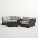 Stylish Modular Wicker Patio Seating Group