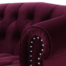 La Rosa - Victorian Chesterfield Loveseat