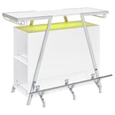 Araceli - Freestanding LED Home Bar Cabinet - White High Gloss - Atlantic Fine Furniture Inc