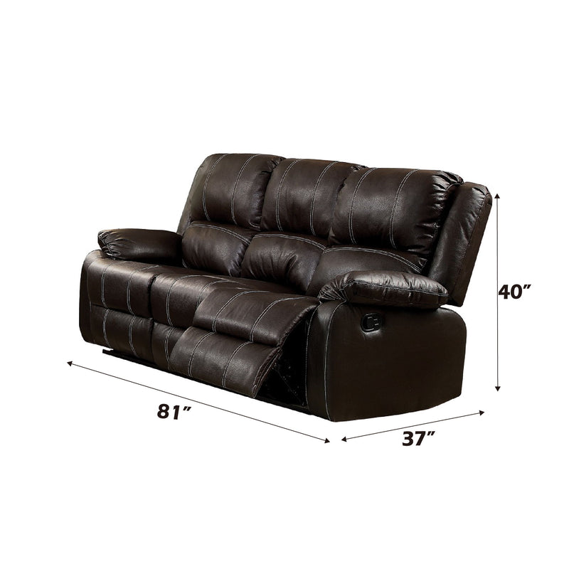 Zuriel - Synthetic Leather Recliner Sofa