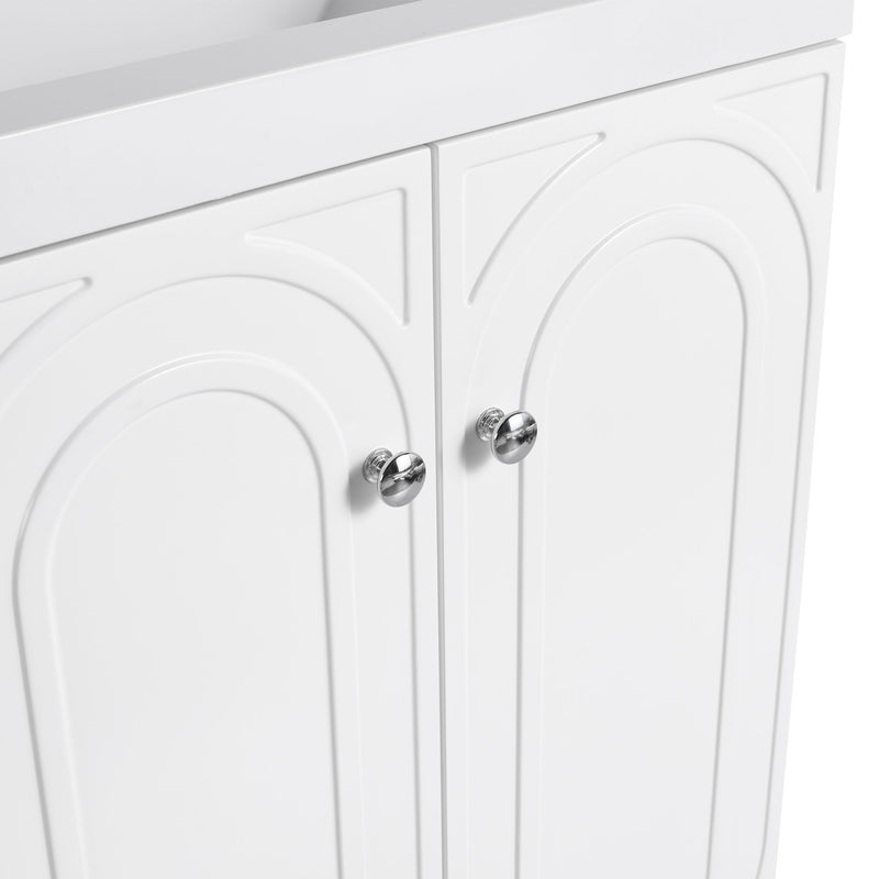 Modern Freestanding Bathroom Vanity With Soft Close Cabinet Doors