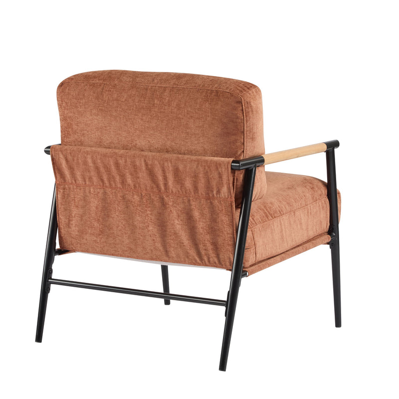 Modern Accent Chair With Plush Cushions, Cozy Seating