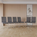 Modern Dining Chairs With Padded Seat, High Back