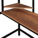 Twin Loft Bed With Desk And Shelve - Black