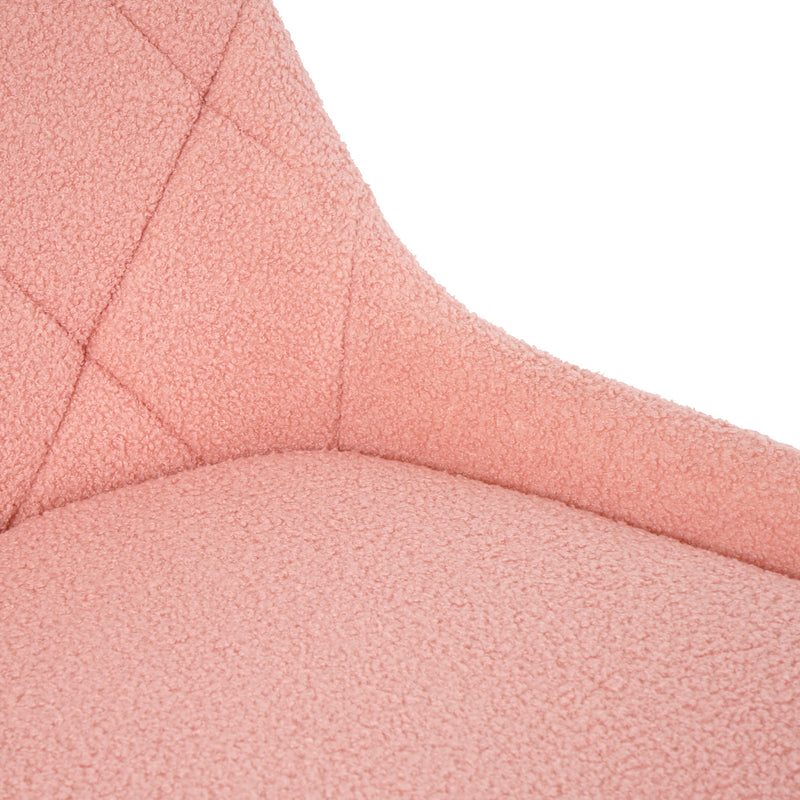 Adjustable And Space-Saving Chair With Golden Electroplated Legs