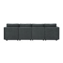 [VIDEO provided] [New] 109*54.7" Chenille Modular Sectional Sofa,U Shaped Couch with Adjustable Armrests and Backrests,6 Seat Reversible Sofa Bed with Storage Seats for Living Room, Apartment,2 Colors
