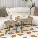 Round Nesting Coffee Table For Living Room (Set of 2)