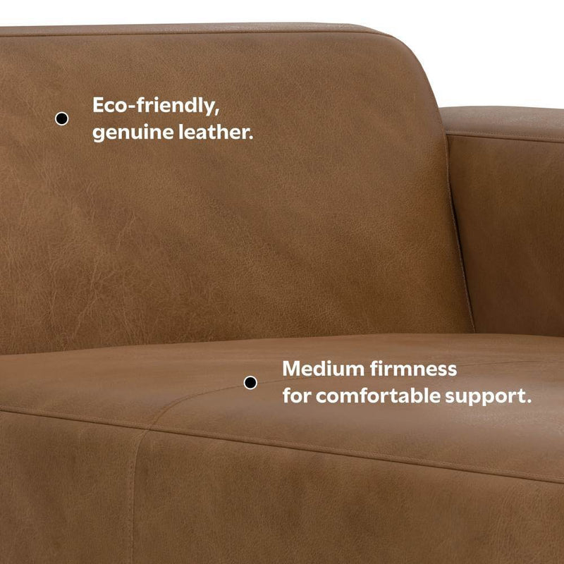 Rex - Right Chaise Sofa Module - Brown