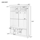 Hall Tree With 3 Hooks, Coat Hanger, Entryway Bench, Storage Bench, 3 In 1 Design