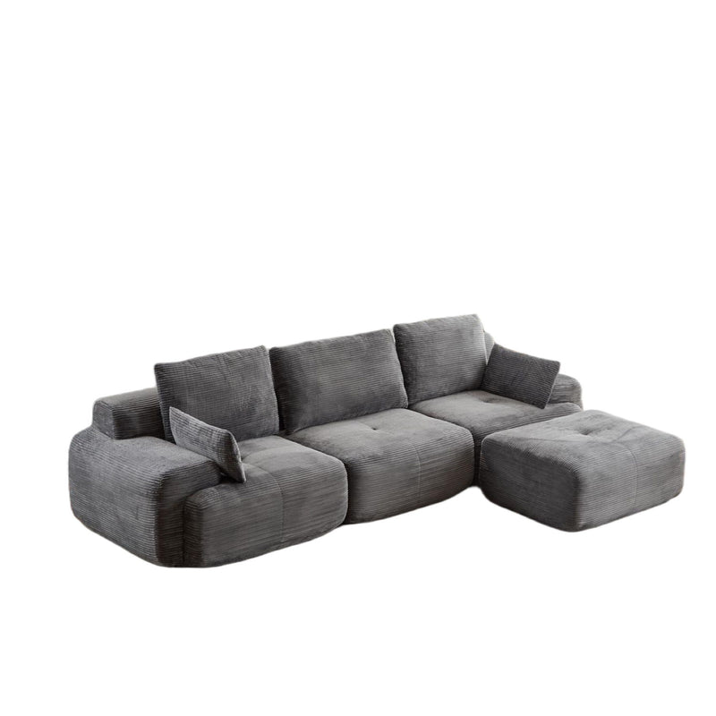 Compressed Sofa, Large Sectional Couches For Living Room - Gray