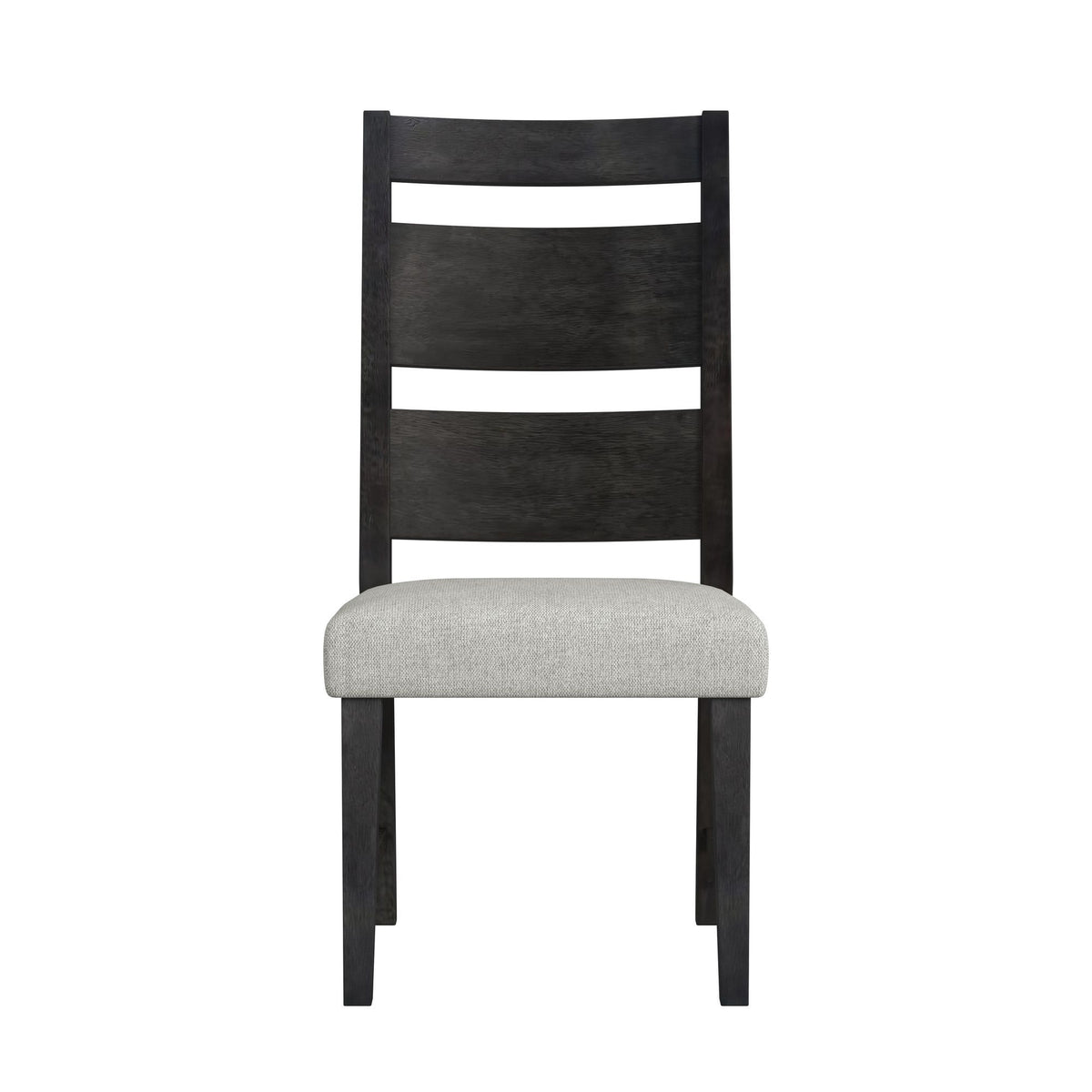 Jemma Wood Back Dining Side Chair (Set of 2) in Dark Espresso / Beige Linen by Elements International, view 5