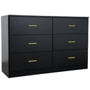 Modern Drawer Dresser For Bedroom, Ample Storage Wide Chest Of Drawers