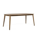 Acacia Wood Dining Table 8 Person Outdoor Table, Farmhouse Furniture For Patio, Garden, Backyard - Light Brown