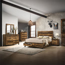 Morales - Dresser - Rustic Oak Finish - Atlantic Fine Furniture Inc