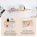 Folding Table Wall Mounted Folding Table For Small Spaces, Fold Down Desk, Workbench