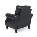 Contemporary Club Chair With Nailhead Trim And Rolled Armrests