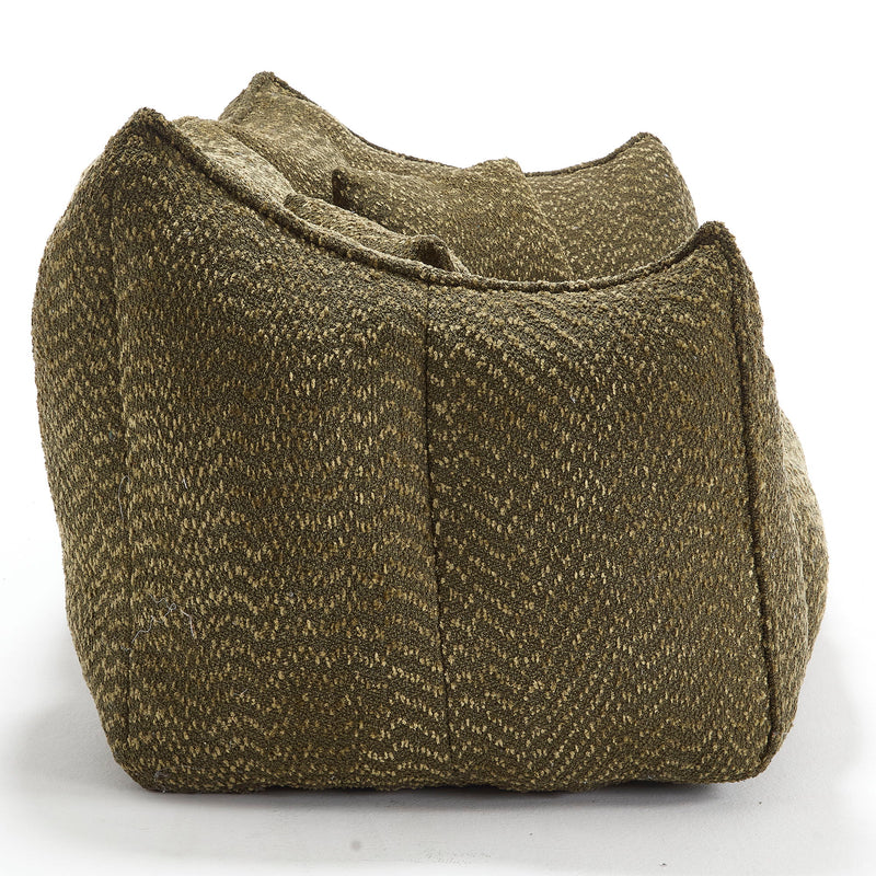 Comfortable Dual Beanbag Chair With High Resilience Foam Core For 2 People
