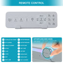 Smart Toilet With Bidet Built In, Auto Open & Close, Elongated Heated Seat, Foot Sensor Flush, LED Display, Warm Water Wash - White