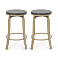 Modern Industrial Counter Stool Set With Swivel Function