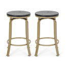Modern Industrial Counter Stool Set With Swivel Function