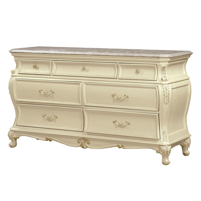 Chantelle - Dresser - Pearl White Finish