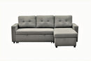 Convertible L Shaped Sectional Sleeper Sofa Bed, Saving Pull Out Couch